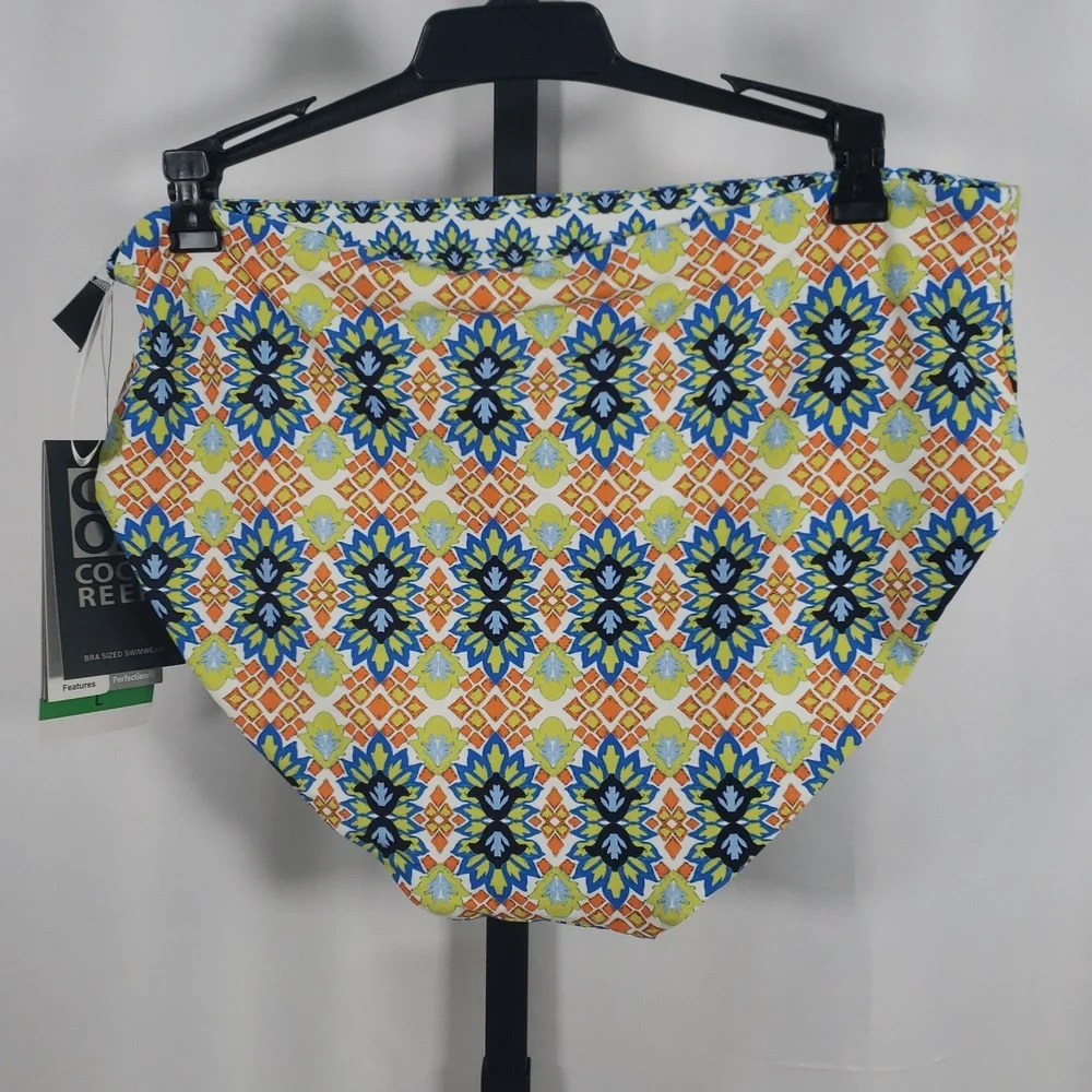 Coco Reef Verso High Waist Reversible Bikini Bottom -‎ Grecian Tile - SZ L - NWT - Picture 7 of 11